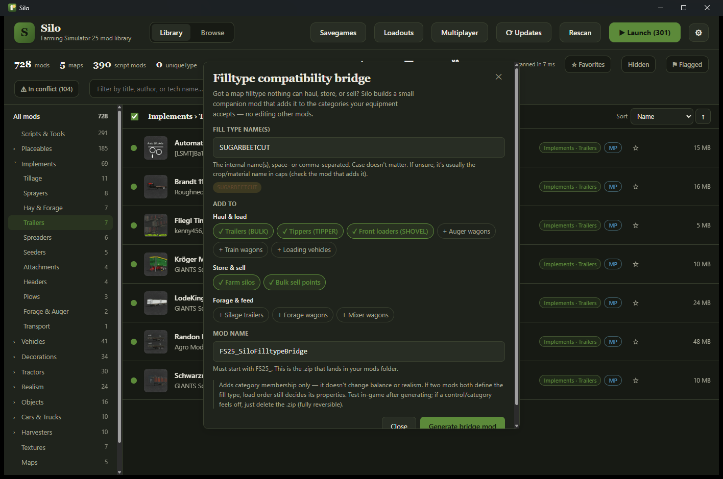 The filltype-compatibility bridge generating a small companion mod.